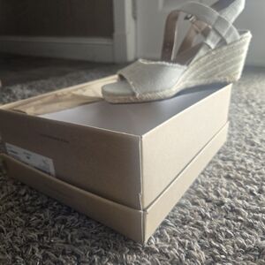 Lucky Brand Cream Espadrille Wedges